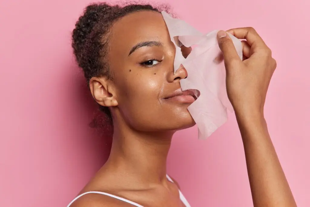 Sence Face Sheet Mask application