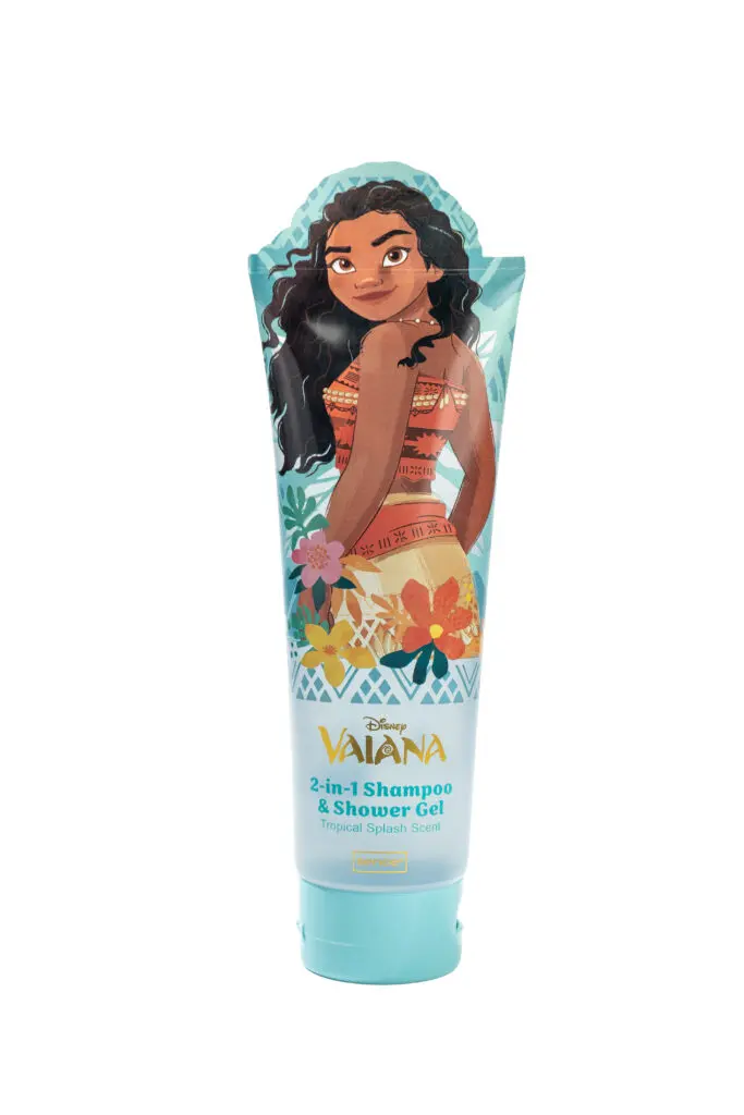 Sence Disney Vaiana-Inspired Shower Gel Tropical Splash, blue tube front