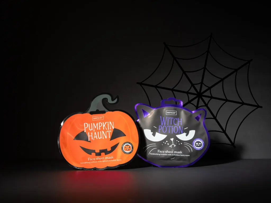 Sence Halloween Face Sheet Masks Pumpkin Haunt and Witch Potion