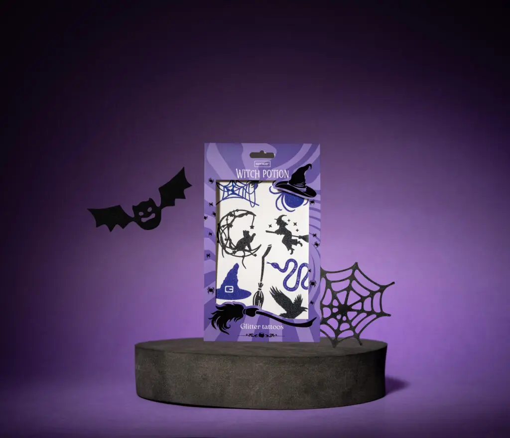 Sence Halloween Glitter Body Tattoos purple design