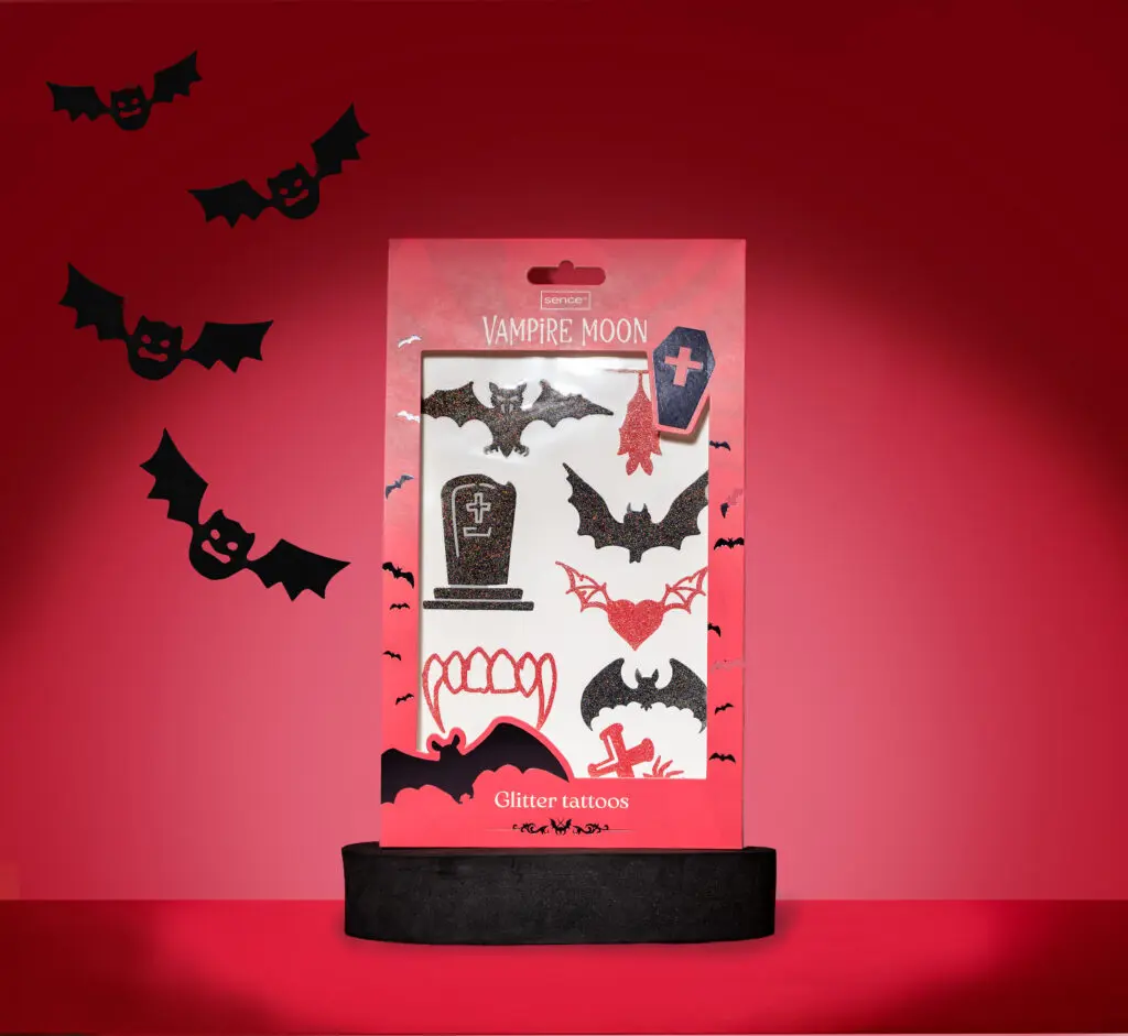 Sence Halloween Glitter Body Tattoos red design