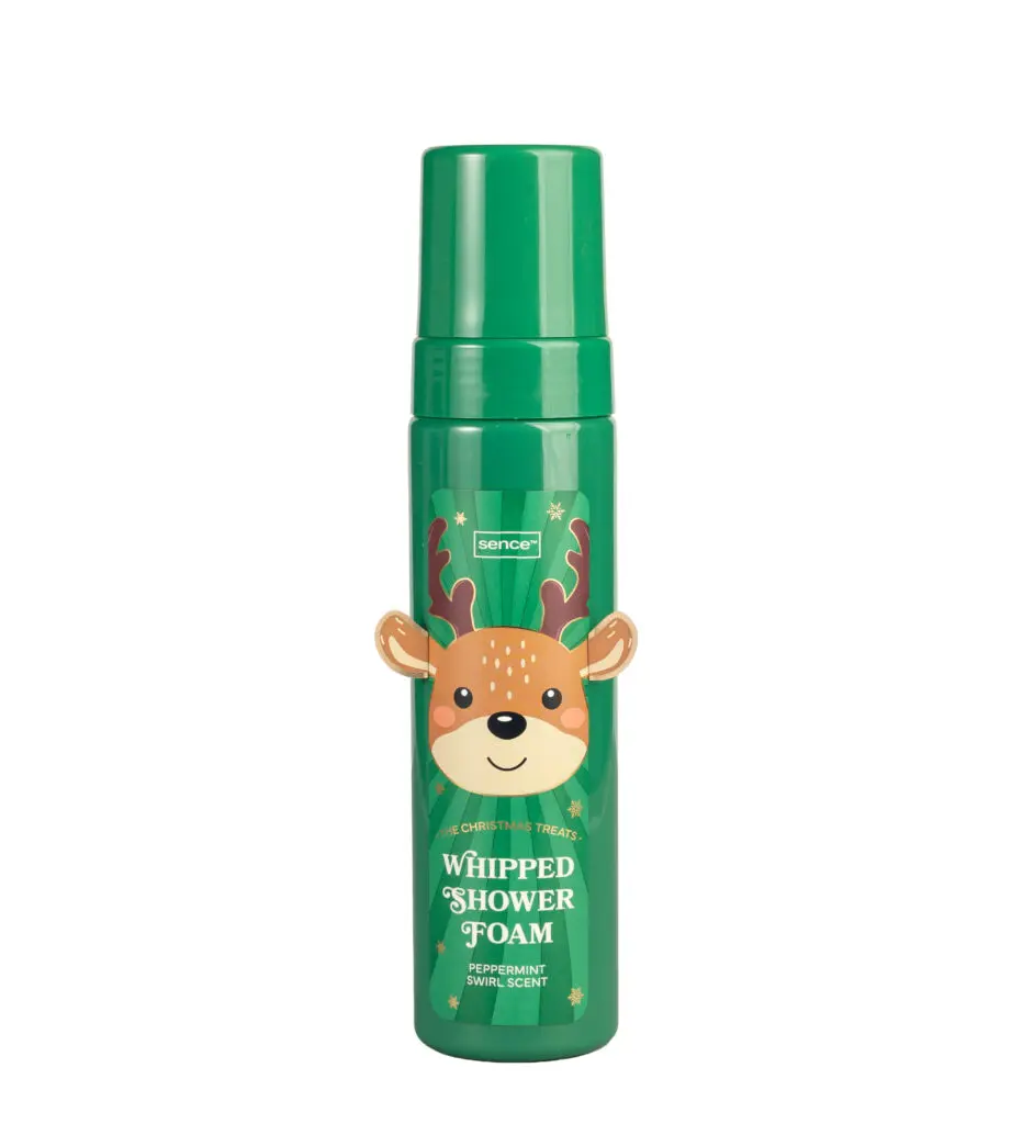 Sence Christmas Treats Whipped Shower Foam Peppermint Swirl, front