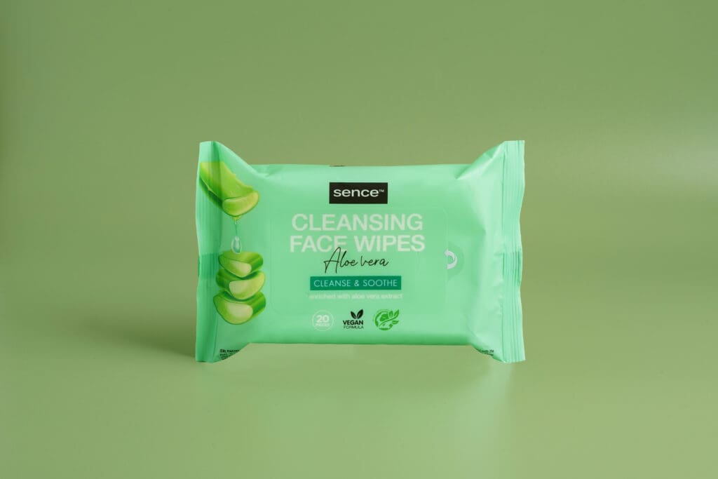 2026447_SENCE_AloeVera_CleansingFaceWipes